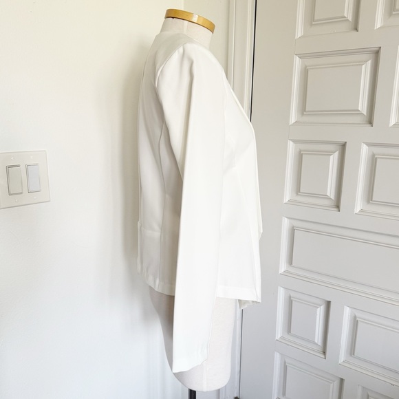 NWT Haute Monde White Blazer Jacket Elegant Classic Sophisticated Size Large - Picture 3 of 13